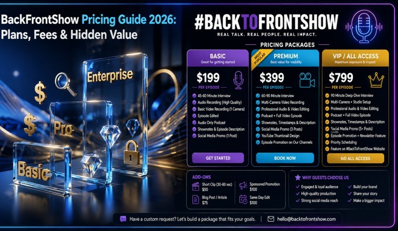 BacktoFrontShow Pricing